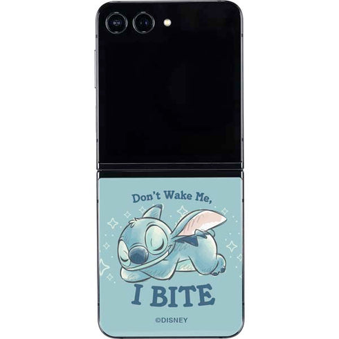 Disney Lilo and Stitch Dont Wake Me I Bite Galaxy Z Flip5 5G Skin